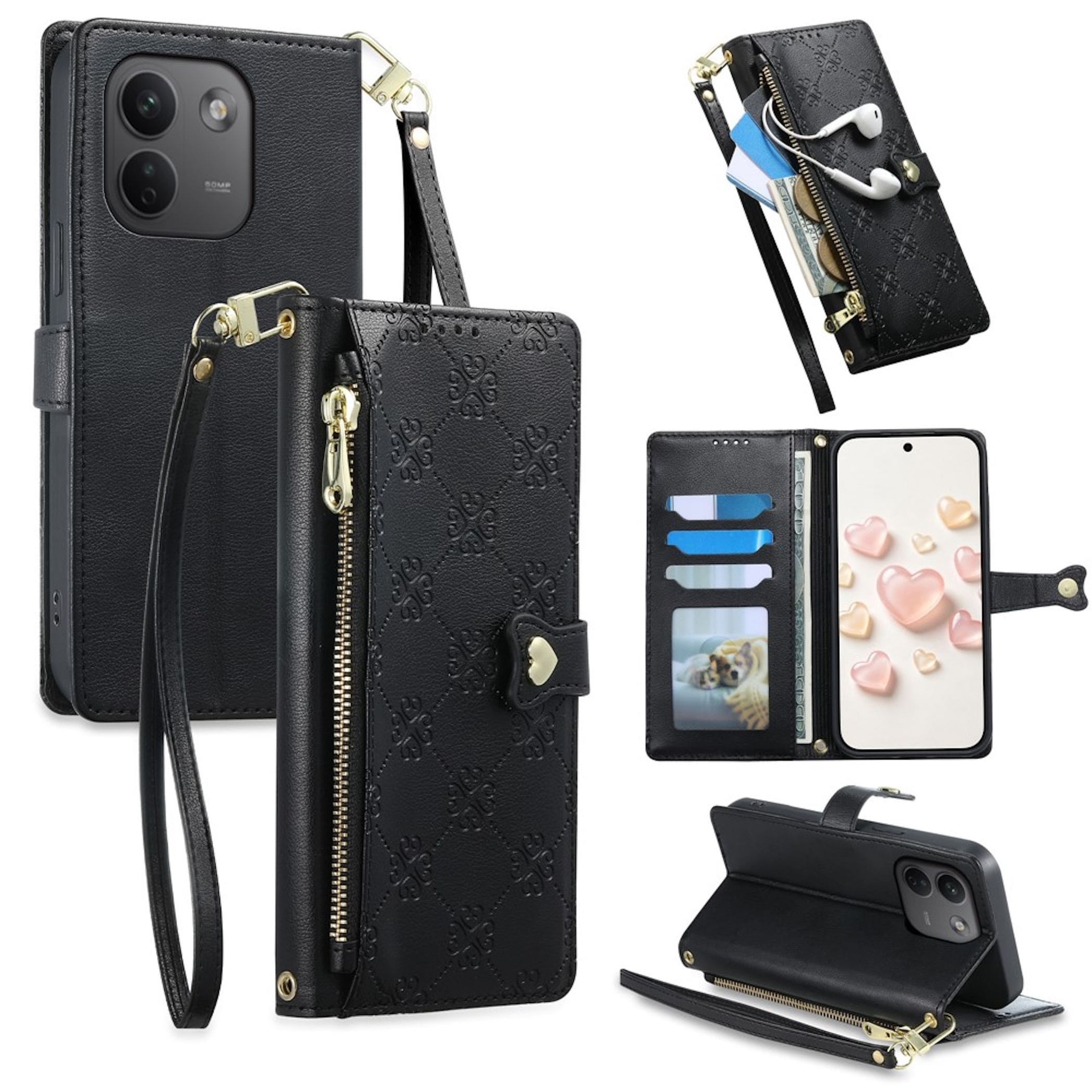 Klapp Handyh&uuml;lle f&uuml;r Xiaomi Redmi Note 17 Pro Max Wallet B&ouml;rse Zipper Tasche 