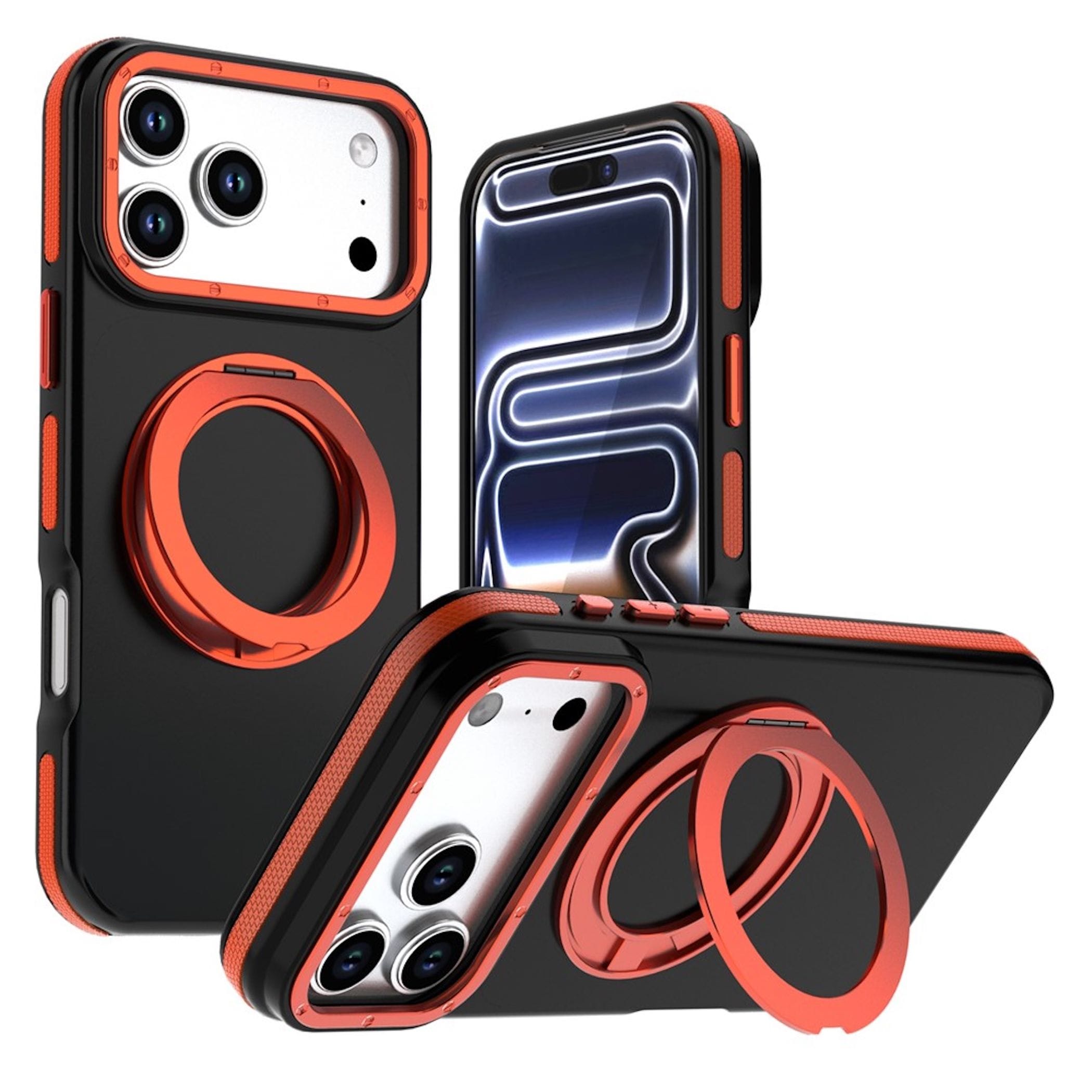 Magnet Handyh&uuml;lle f&uuml;r Apple iPhone 18 17 Pro & Max 360 Grad Ringhalter St&auml;nder 