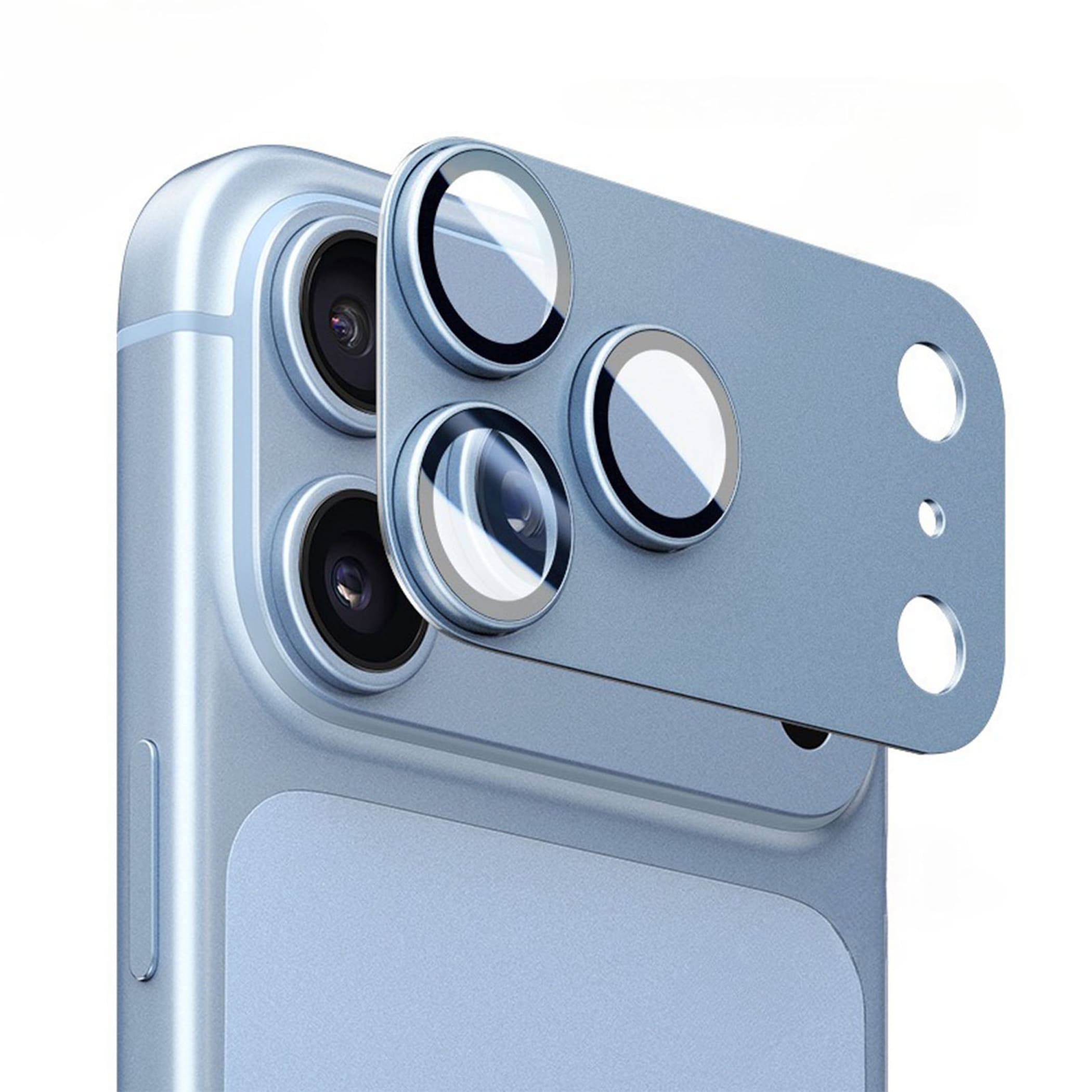 3D Kamera Schutzglas f&uuml;r Apple Phone 18 Pro 9H Linsen Aluminium Komplettschutz 