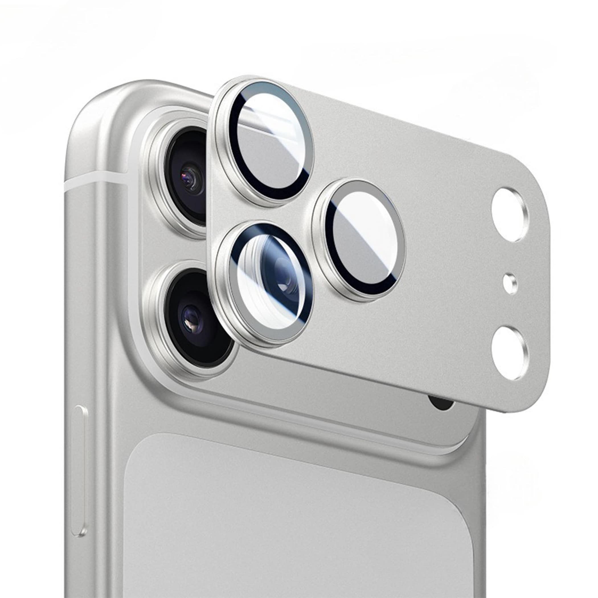3D Kamera Schutzglas f&uuml;r Apple Phone 18 Pro 9H Linsen Aluminium Komplettschutz 