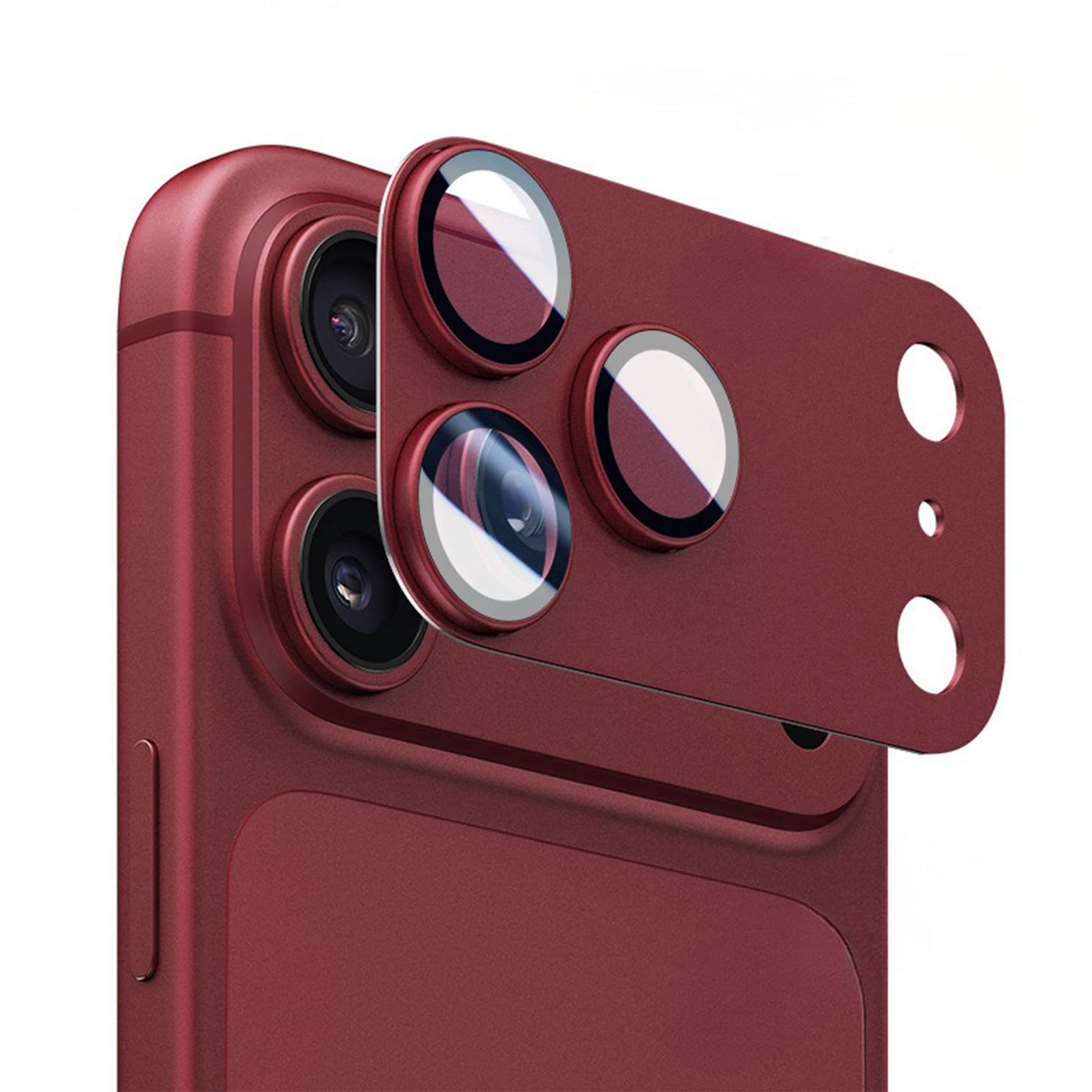 3D Kamera Schutzglas f&uuml;r Apple Phone 18 Pro 9H Linsen Aluminium Komplettschutz 