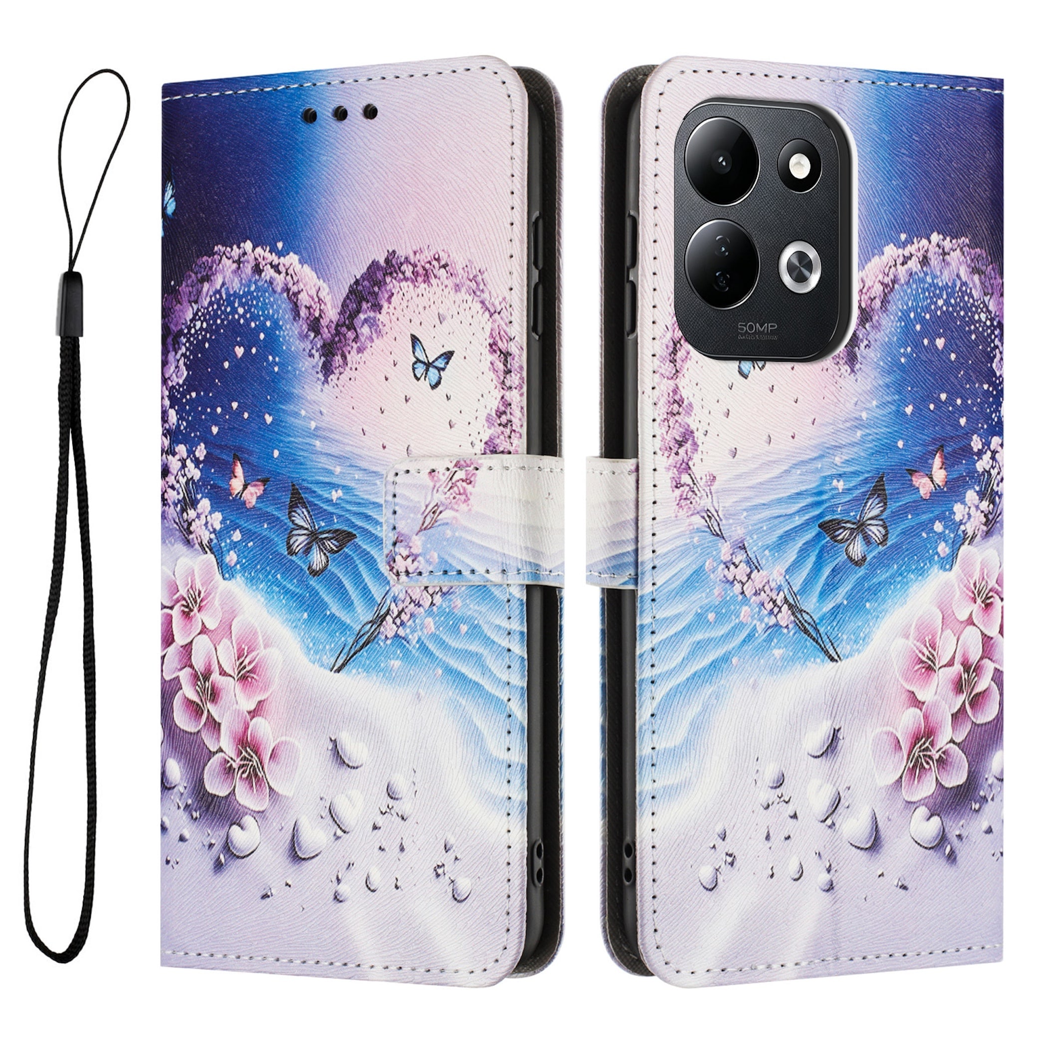 Handyh&uuml;lle Klapp Tasche f&uuml;r Xiaomi Redmi 17 4G / 5G Kunstleder Book Design 