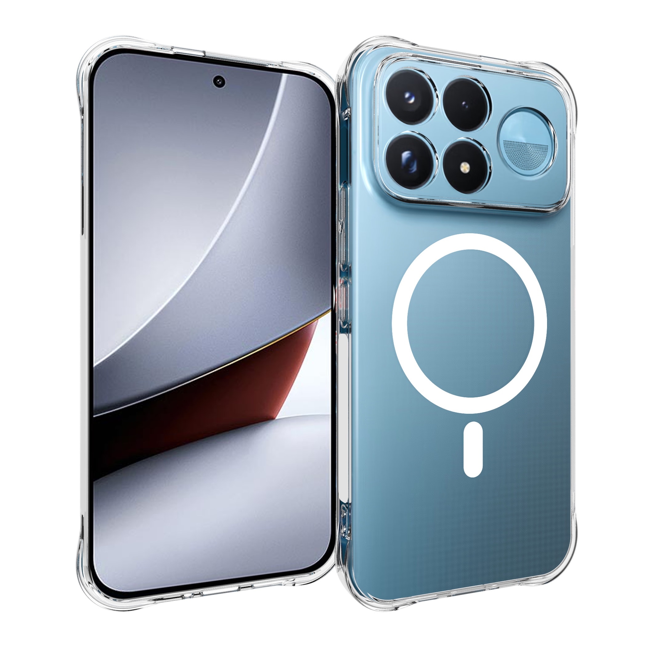 MagSafe TPU Handyh&uuml;lle f&uuml;r Xiaomi Poco F9 Ultra 5G Magnetring Sto&szlig;schutz Silikon 