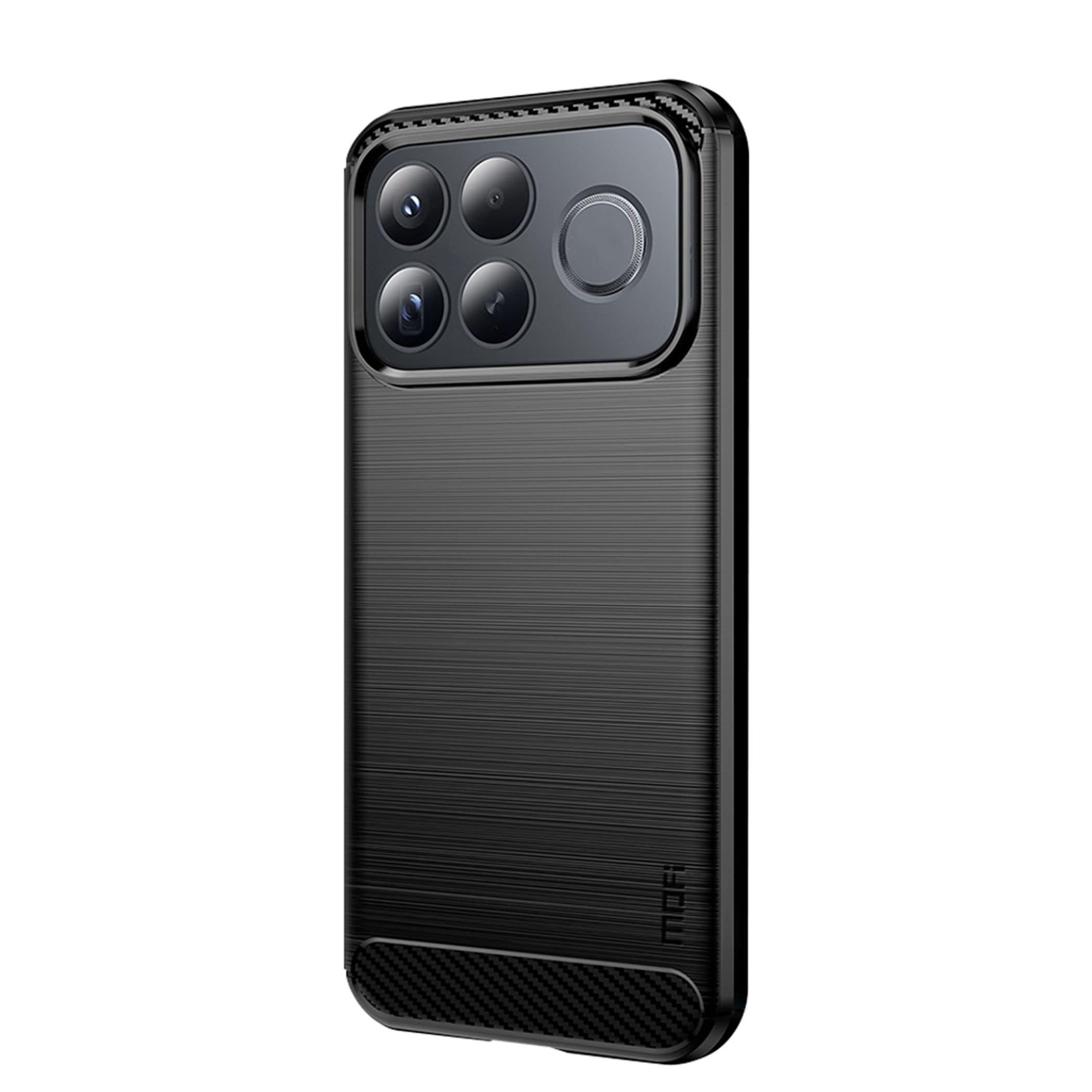 Handy H&uuml;lle f&uuml;r Xiaomi Poco F9 Ultra 5G Carbon Design Sto&szlig;fest Case Schwarz 