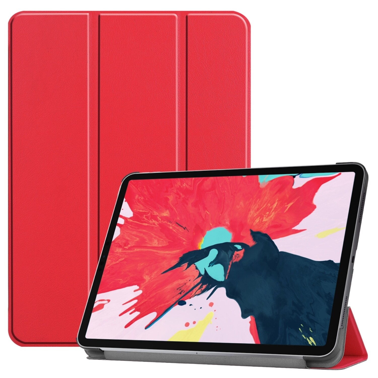 F&uuml;r Apple iPad Air 11 2025 / 2024 / Pro 11.0 2022 Smart Cover Rot 
