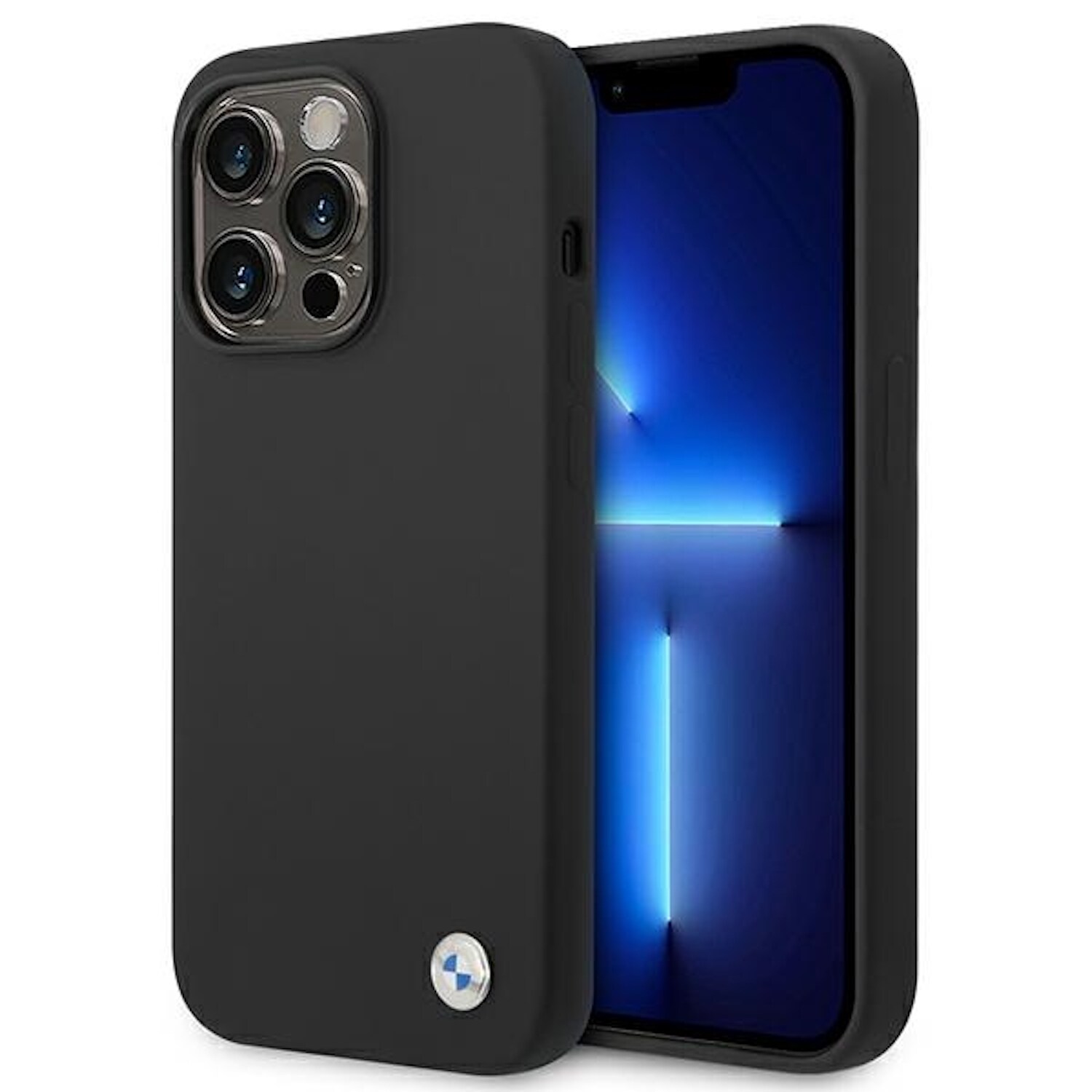 Etui BMW Silicone Metal Logo Apple iPhone 14 Pro Hard Case Cover Schutzhülle
