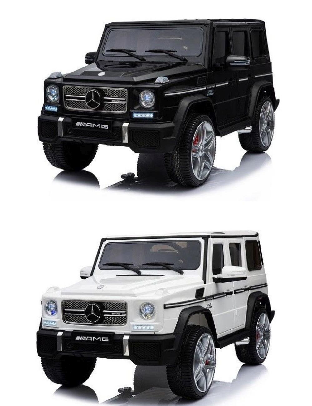 Kinder Gel&auml;ndewagen Mercedes Benz G65 Premium Xxl Amg Fernbedienung Mp3 2x45W wei&szlig; 