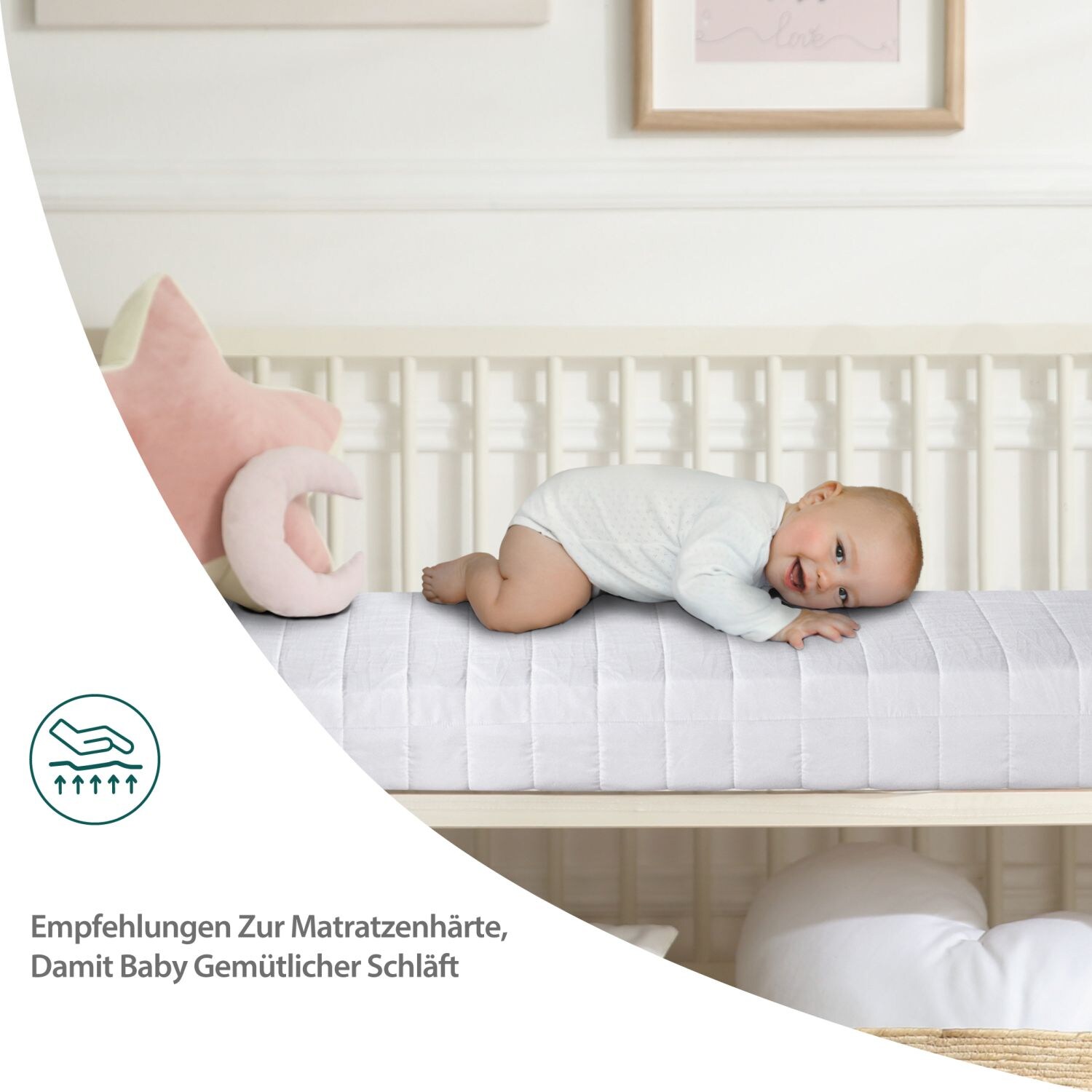 Comfort Matratze Komfortschaum Rollmatratze H&auml;rtegrad 3 (H3) 70x140cm 