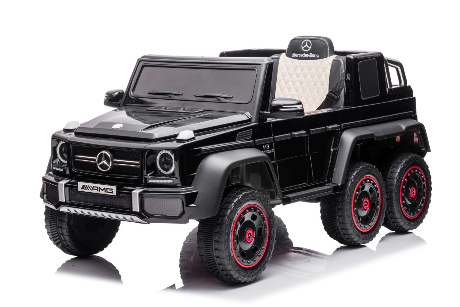 Mercedes G63 AMG 6x6 Suv Elektroauto Kinderauto Kinderfahrzeug Allrad Leder 