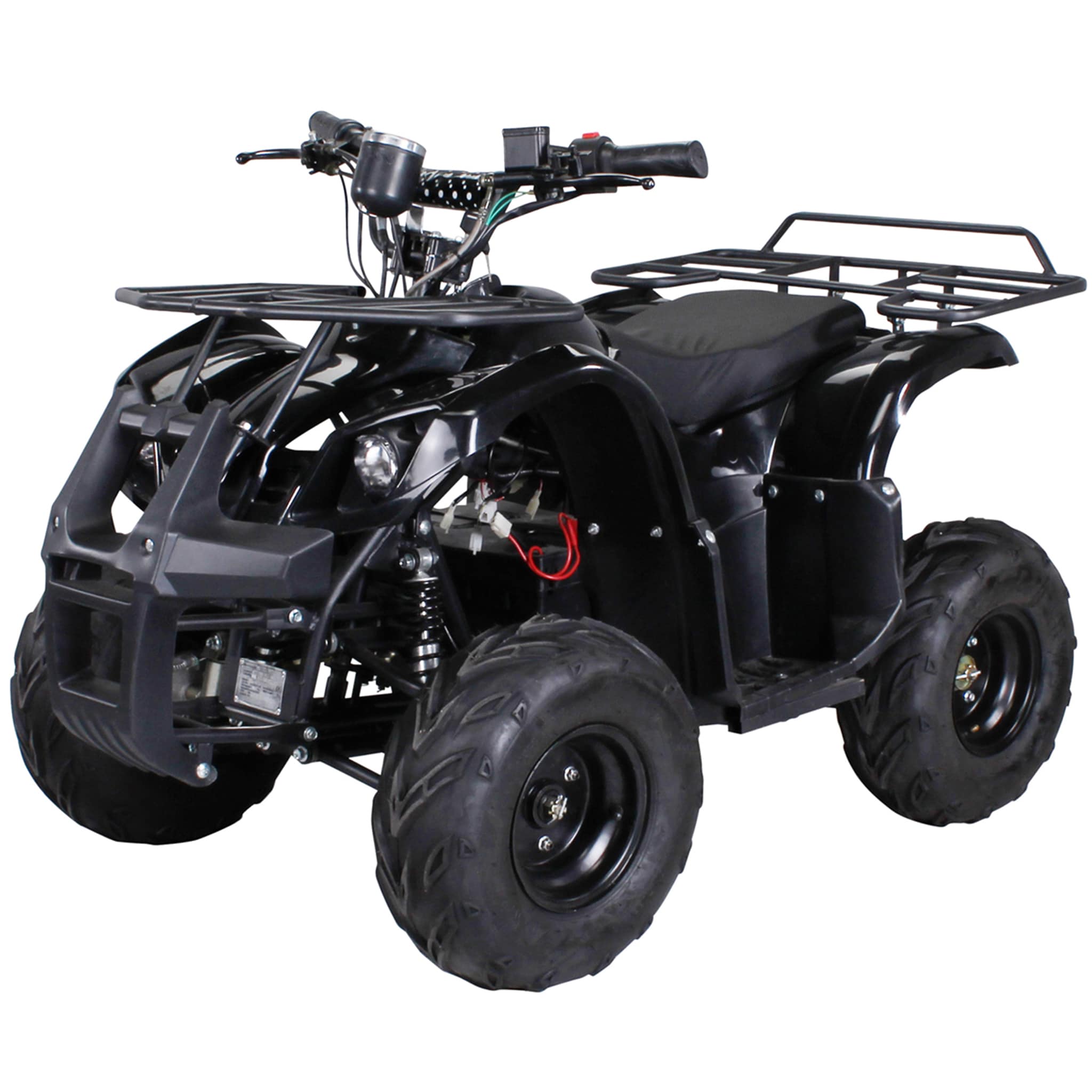 Elektro-Kinderquad S-8 Farmer, Midi-Quad mit 1000 Watt, Scheiben-/Trommelbremsen, bis 20 km/h, ab 8 (Schwarz) 