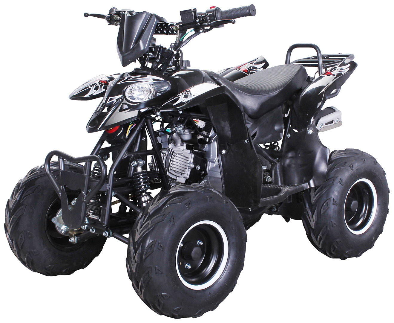 Benzin-Kinderquad S-5 Polari Style, 125-ccm-Motor, 7 kW, bis 50 km/h, hydraulische Scheibenbremse (Schwarz) 