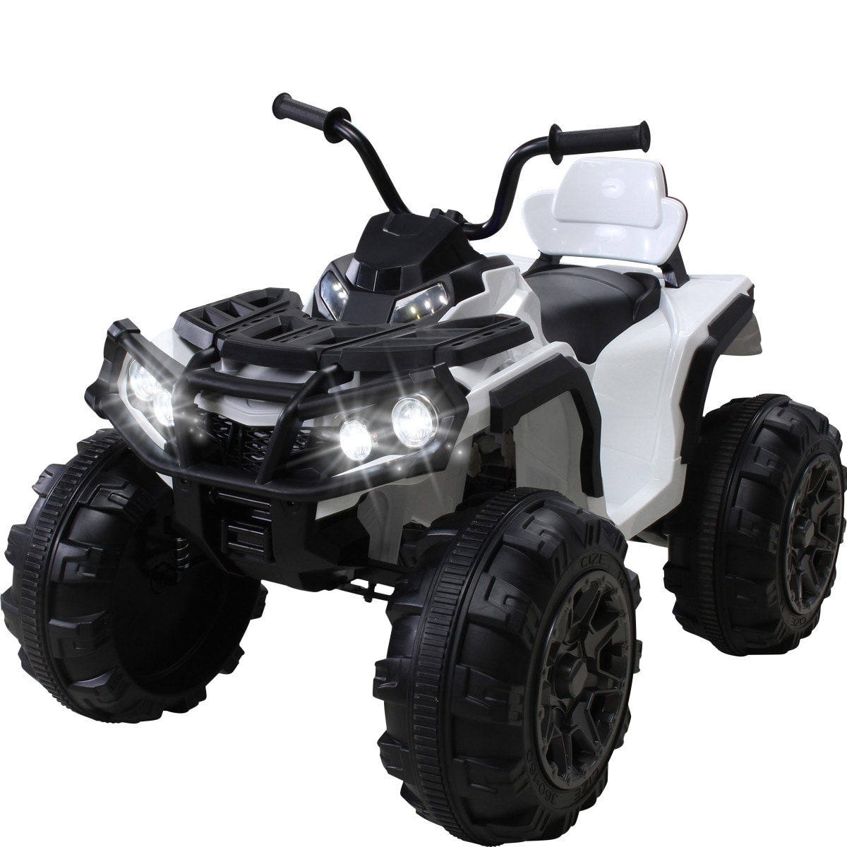 Kinderquad Bumper, Kinder-Elektroauto mit Fernbedienung, 70 Watt, Sto&szlig;d&auml;mpfer, Bremsautomatik, LED (Wei&szlig;) 