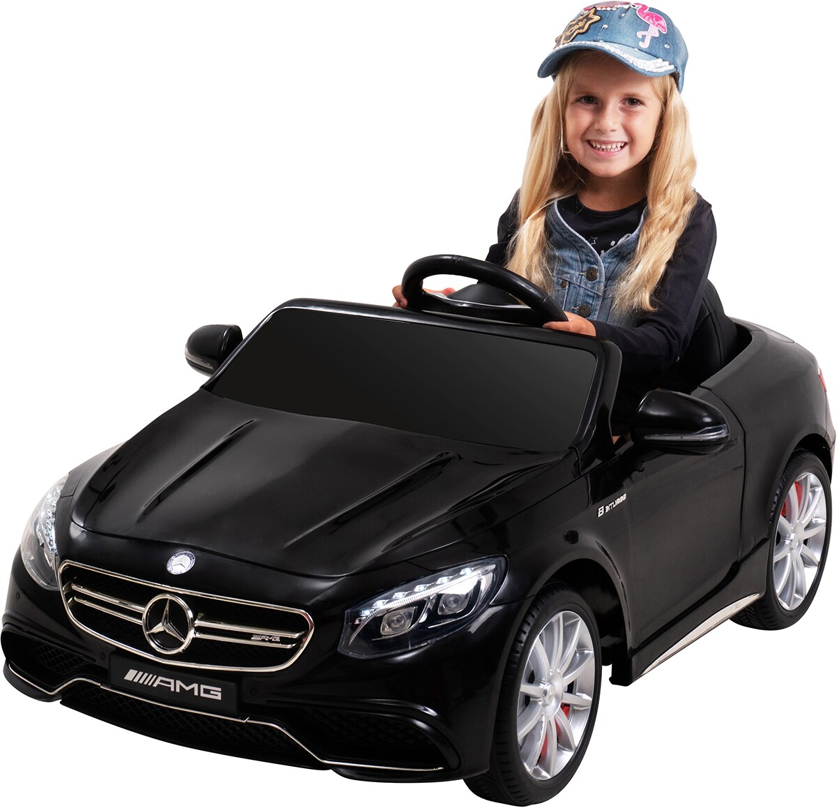Kinder-Elektroauto Mercedes AMG S63 Lizenziert (Schwarz) 