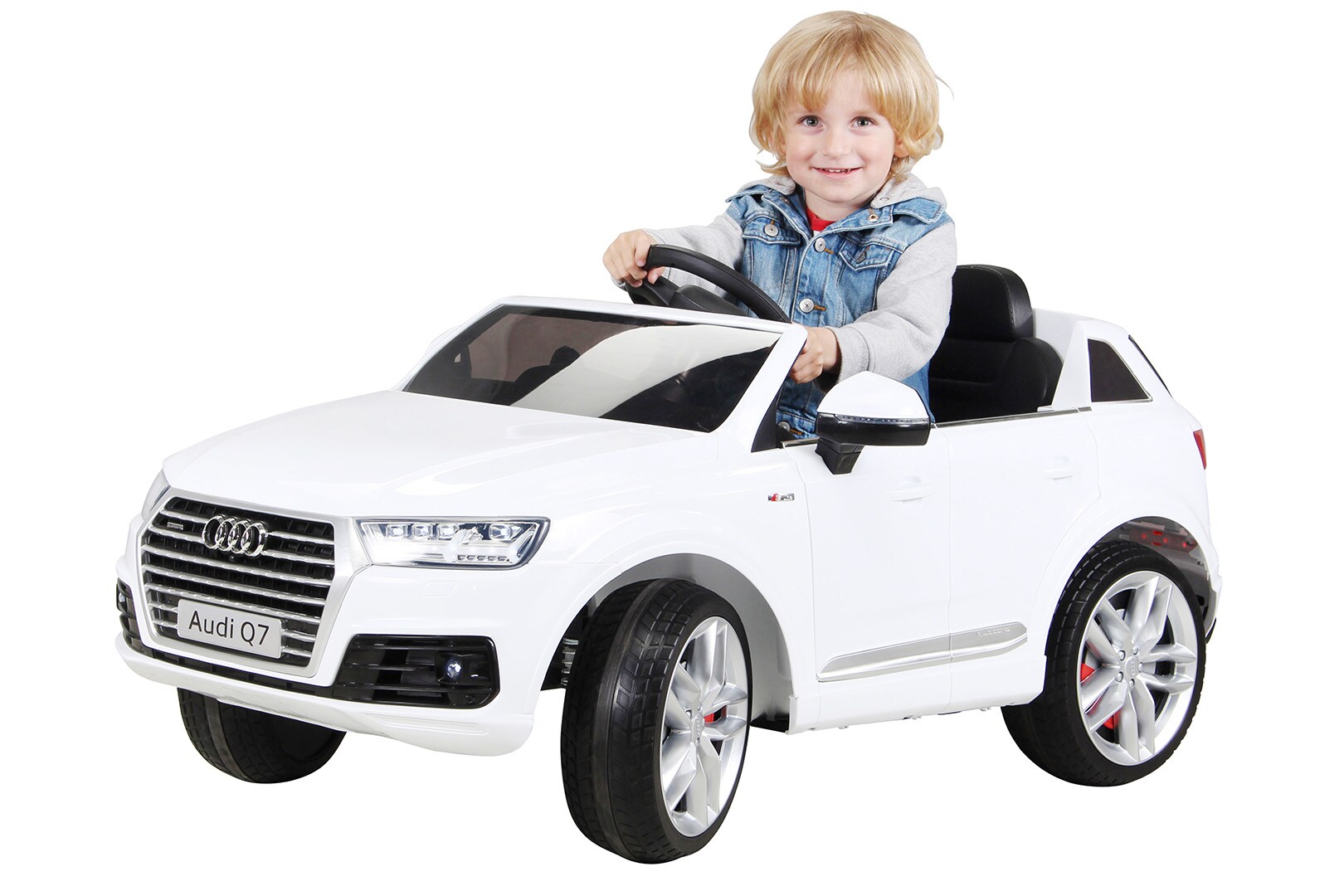Kinder-Elektroauto Audi Q7 4M Lizenziert (Wei&szlig;) 