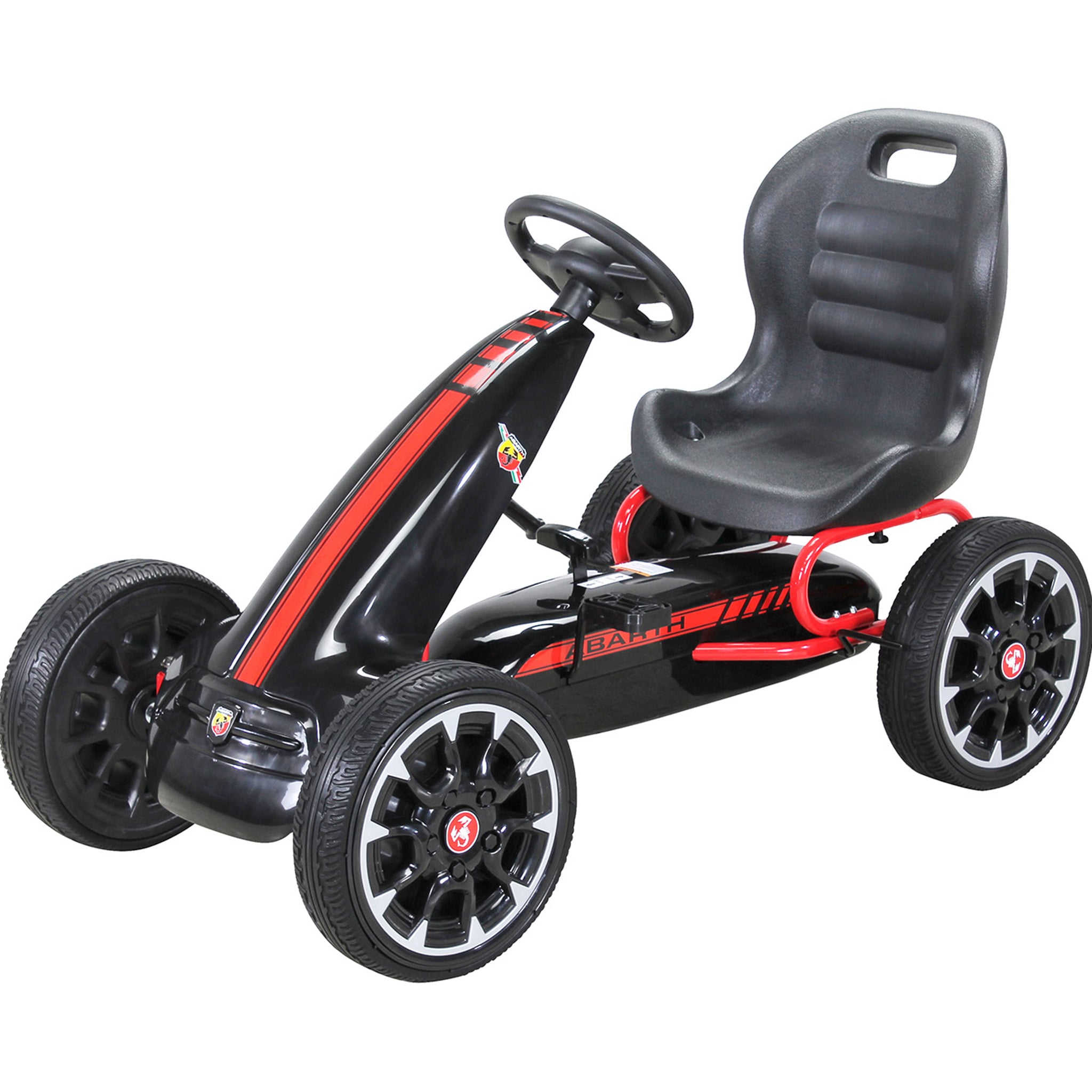 Kinder Pedal Go Kart Abarth FS595 Lizenziert (Schwarz) 