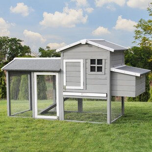 MyAnimal Hühnerstall für 3 Hühner MH-21 mit Eiablage, Dach wasserabweisend, verzinkter Draht 