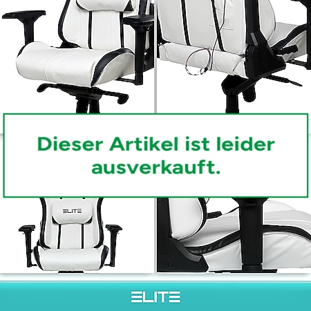 ELITE Gaming-Stuhl RESPAWN, 4D-Armlehnen, 90 Grad Rückenlehne, Kopf-/  Lendenkissen, Sitz verstellbar (LED Weiß/Schwarz) bei Marktkauf online  bestellen