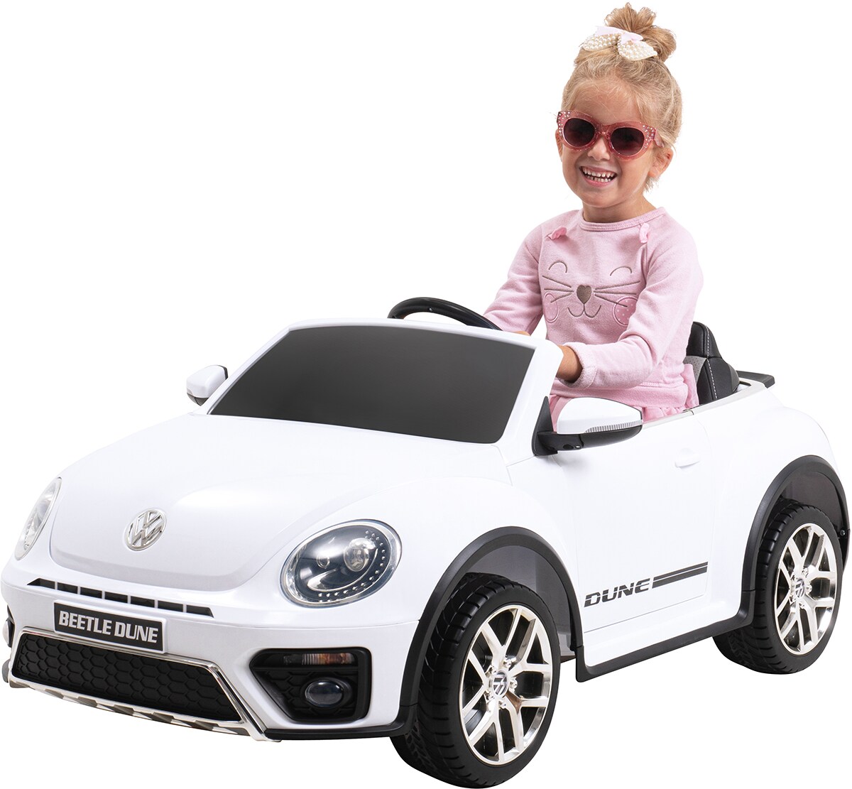 Kinder-Elektroauto VW Beetle Lizenziert (Wei&szlig;) 