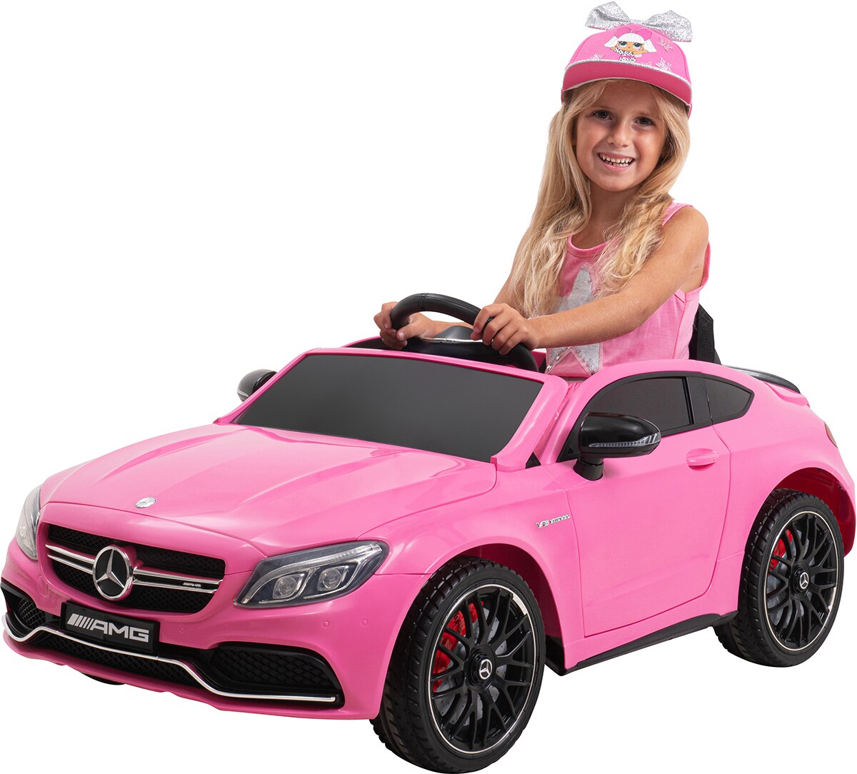 Kinder-Elektroauto Mercedes AMG C63 Lizenziert (Pink) 