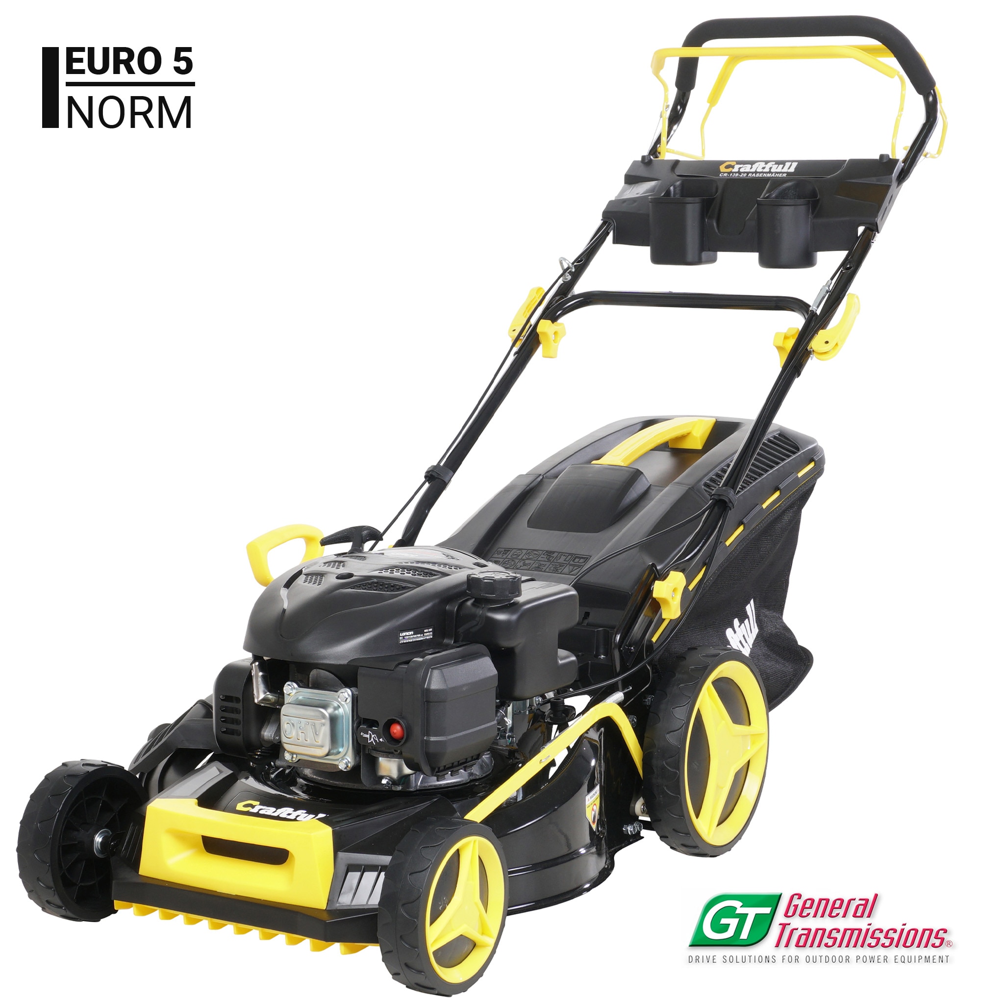 Craftfull Premium BenzinRasenmäher CR13920, 5in1, GT