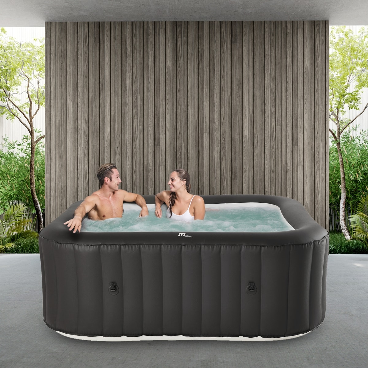 Miweba MSpa Whirlpool Urban Vito U-VT061 f&uuml;r 6 Personen mit M-ONE und Ozon-UV-C-Desinfektion 