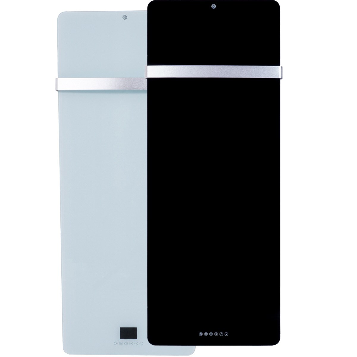 Heidenfeld Infrarot Handtuchheizk&ouml;rper, Handtuchheizung mit App-Steuerung, 10J Garantie, Smart-Home  (Schwarz) 