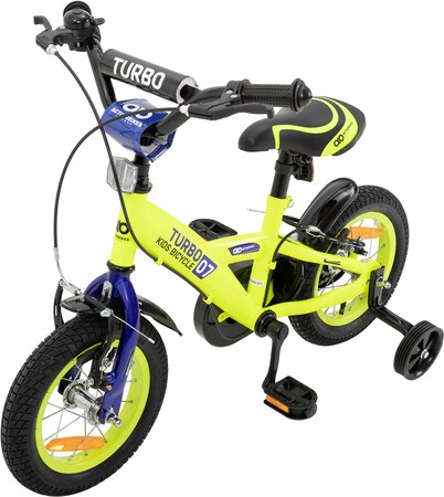 Actionbikes Kinderfahrrad Zombie 12 Zoll, V-Brake-Bremsen,  höhenverstellbar, Stützräder, Reflektoren