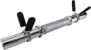 Miweba Sports Kurzhantelstange KH101, Federverschluss, 35cm, Ø30mm, bis 40 kg, Stahl, einzeln o. Set (1 Stück) 