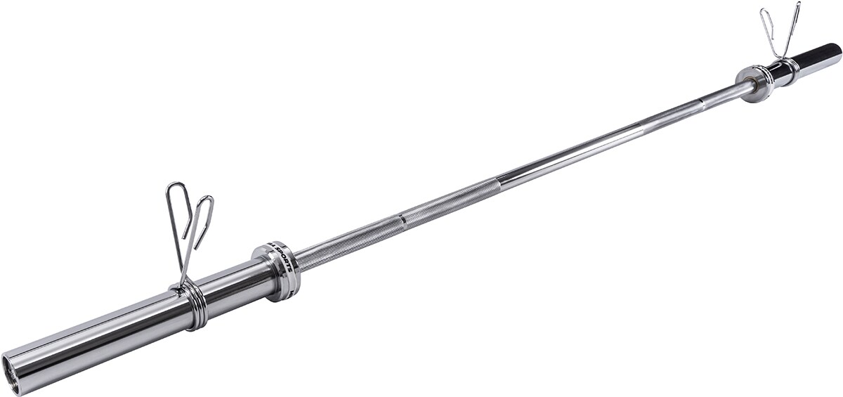Miweba Sports Profi Langhantelstange Olympia LH501, Federverschluss, 180cm, Ø 50mm, bis 320kg, Stahl