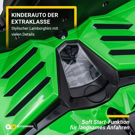 Kinder-Elektroauto Lamborghini Aventador, Einsitzer, lizenziert, Flügeltüren,  70 Watt, Fernbedienung (Rot) bei Marktkauf online bestellen