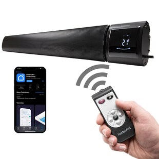 Heidenfeld Dunkelstrahler Inferno DH700, Infrarot-Heizstrahler, 3200 Watt, App- und WiFi, bis 20m² 