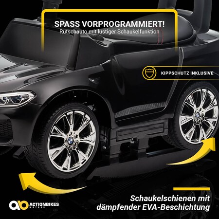 Rutschauto BMW M5, lizenziert, Schiebestange, ab 1 Jahr
