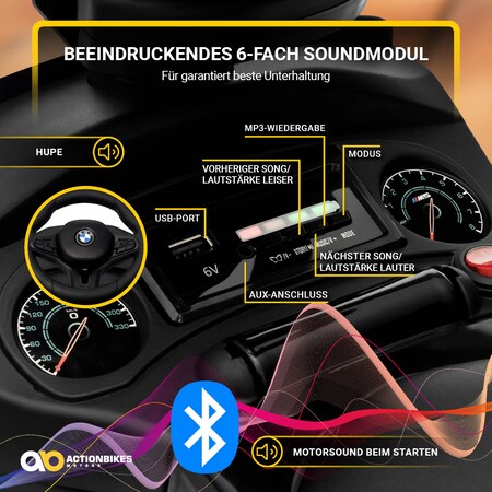 Rutschauto BMW M5, lizenziert, Schiebestange, ab 1 Jahr, Schaukelfunktion,  Musik, EVA-Reifen, LED (Weiß) bei Marktkauf online bestellen
