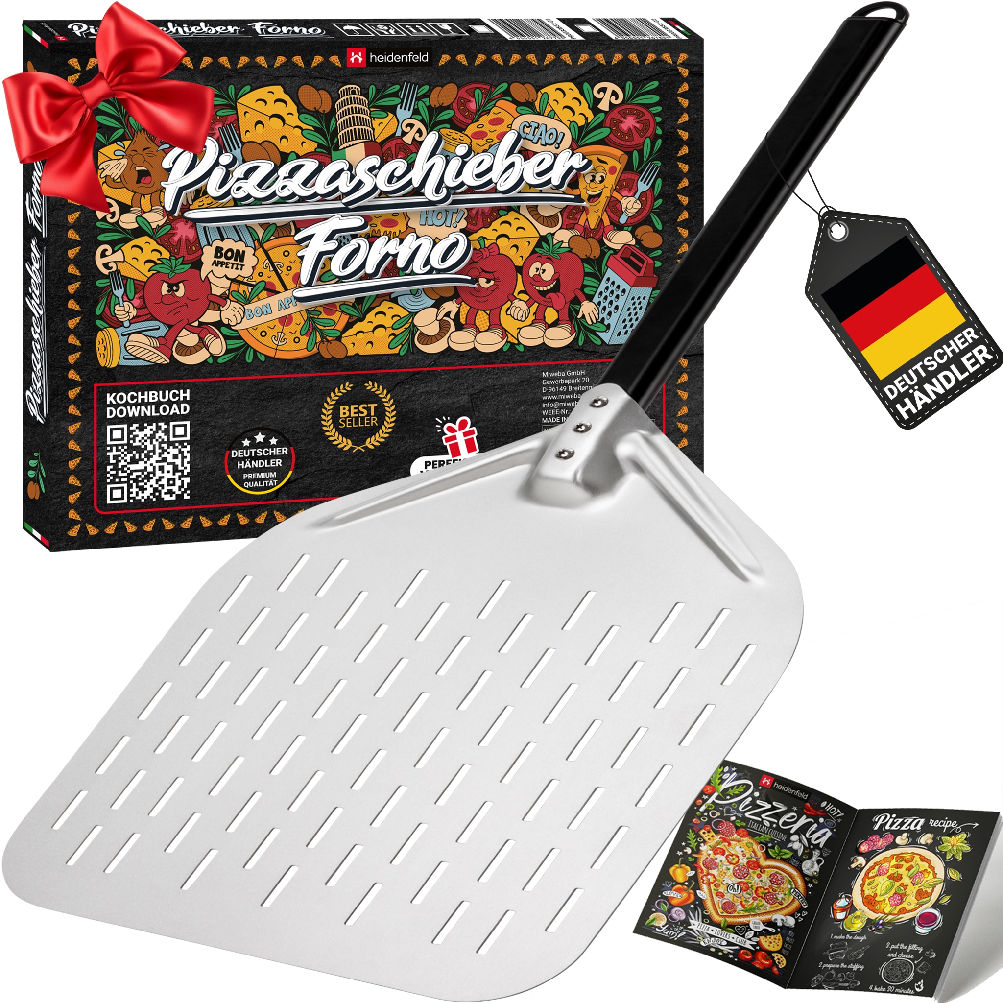 Heidenfeld Pizzaschieber Forno (13 Zoll) 