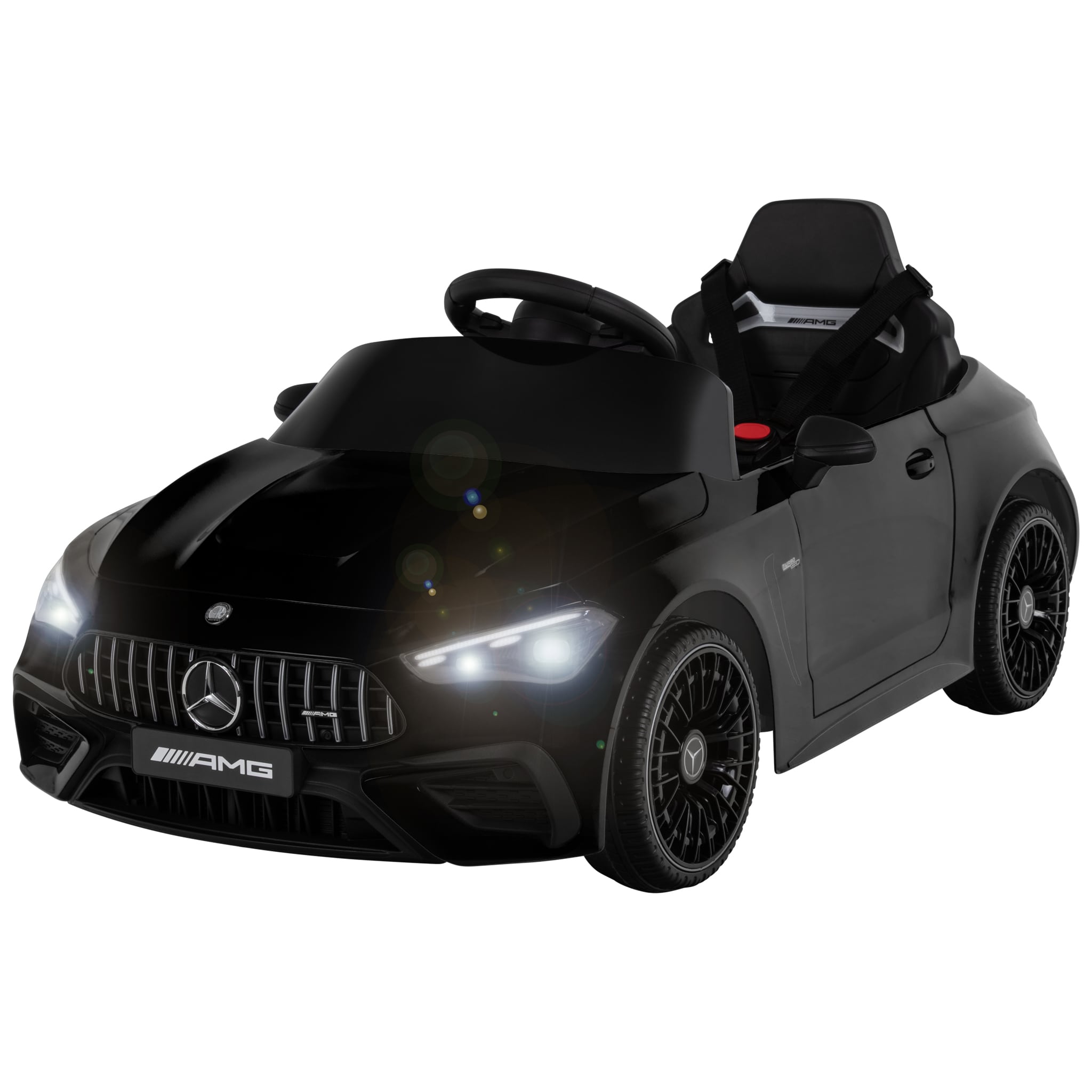 Kinder-Elektroauto Mercedes AMG CLE 53, Bremsautomatik, 3-5 km/h, Soft-Start, LED, Fernbedienung 