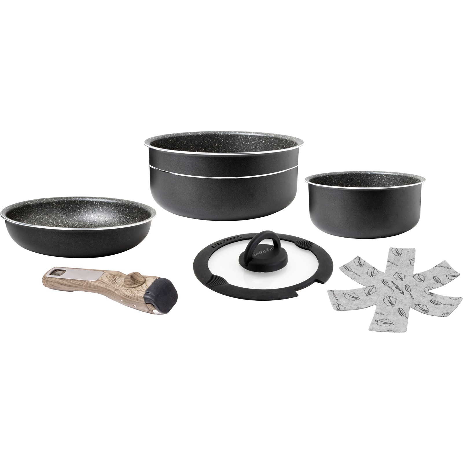 BRUNNER Camping Koch Geschirr Set Pirate Spacemaster Mini 20 Outdoor Topf Pfanne 