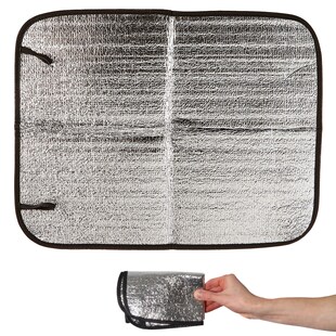 OUTDOOR Alu Sitzkissen Thermo Kissen Sitzunterlage Stadion Camping Angeln Jagd 