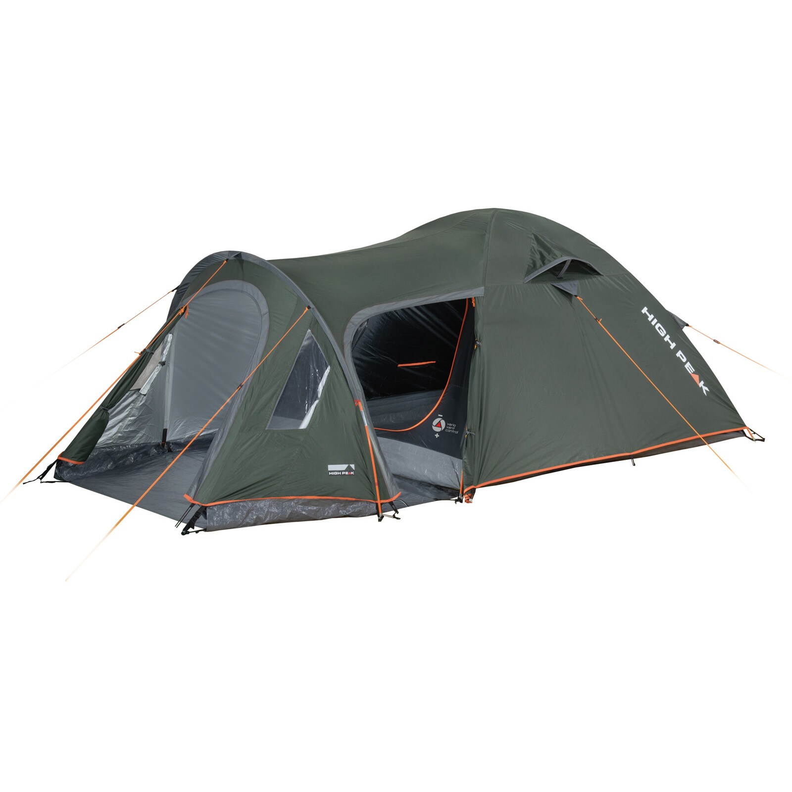 HIGH PEAK Kuppelzelt Kira 3 4 Personen Camping Trekking Zelt Igluzelt Vorraum Gr&ouml;&szlig;e: Kira 3.1 