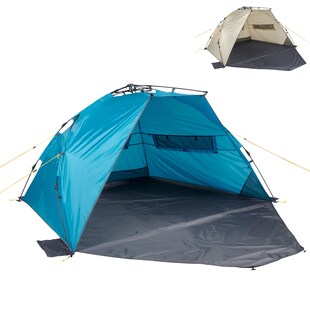 UQUIP Automatik Strandmuschel Speedy XL Strandzelt Reise Wind Sonnen Schutz UV50 Farbe: Boulder 