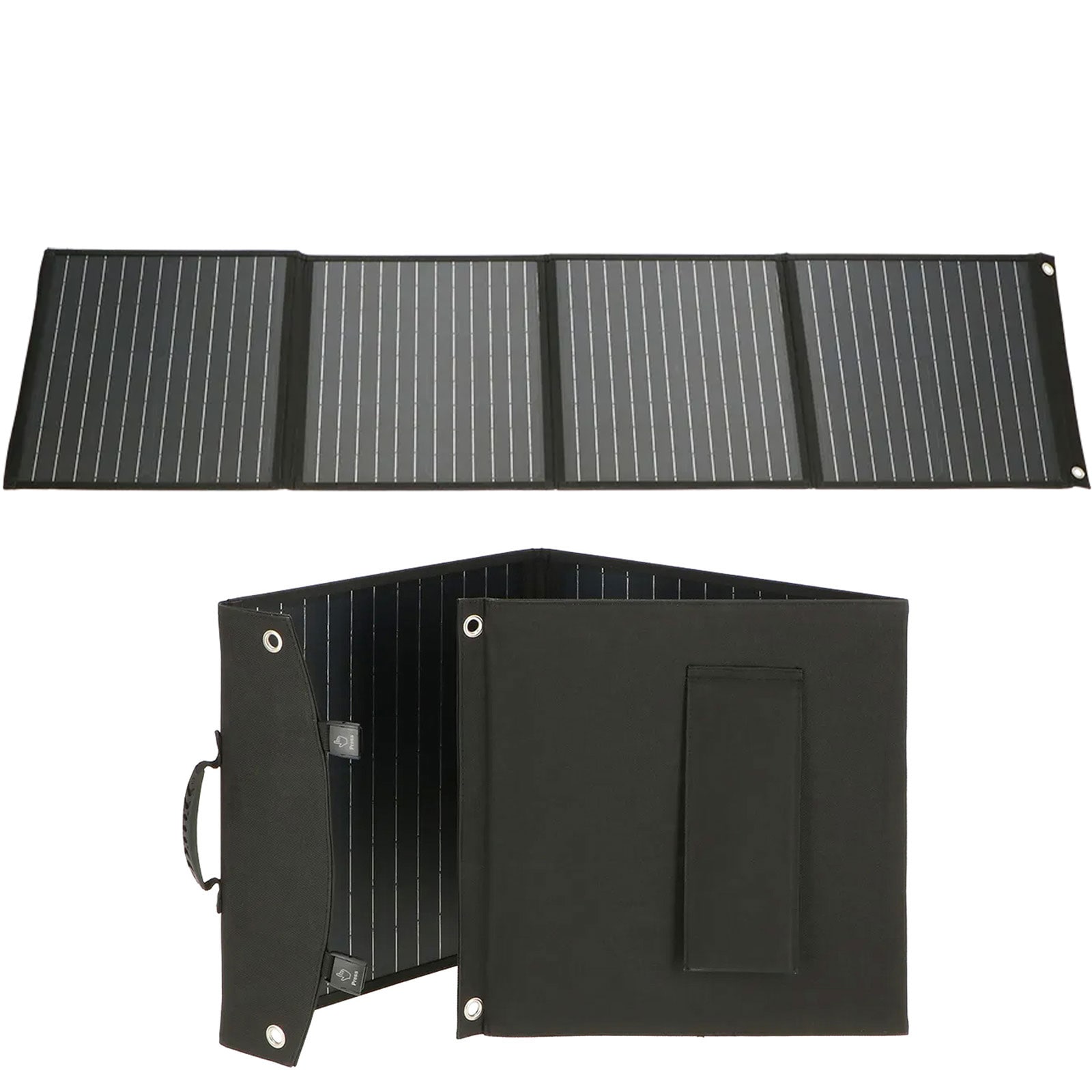 MESTIC Solarpanel Solarmodul MSFO-200 Camping Outdoor Tragbar Faltbar PERC 200 W 