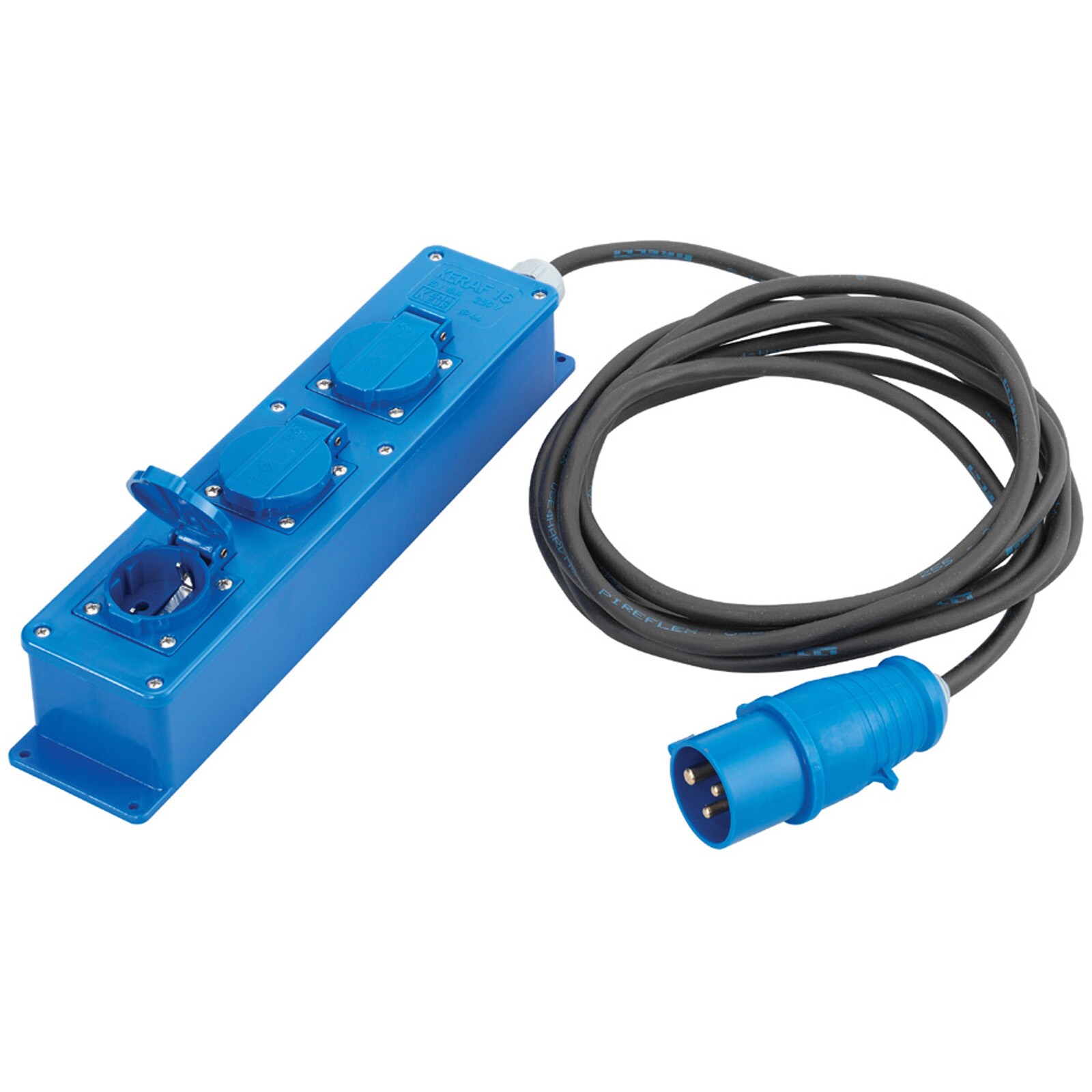 GIMEG Steckdosenleiste CEE 3 Fach Camping Outdoor Mehrfach Steckdose 20 m 