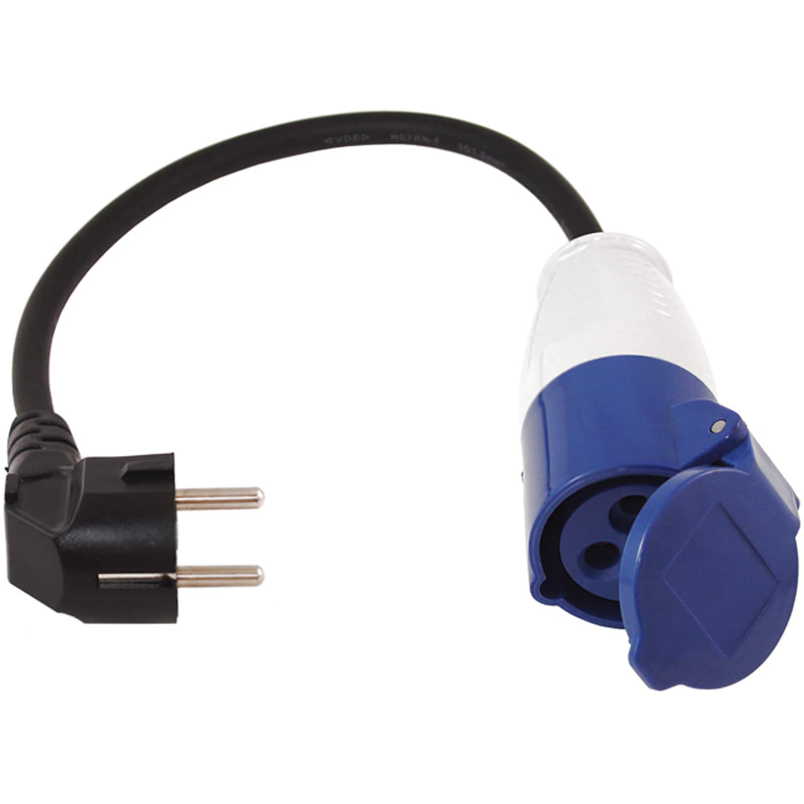 GIMEG Camping Adapterkabel Frankreich CEE Adapter Kupplung Strom Kabel S&uuml;deuropa 