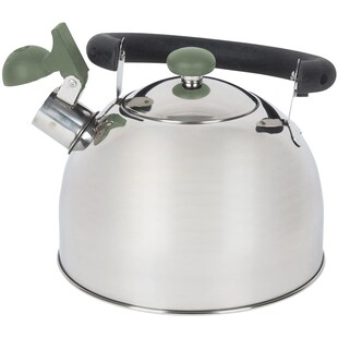 BO-CAMP Camping Wasserkocher Trend 2 Flötenkessel Teekessel Edelstahl 2,5 L 