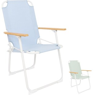 BO-CAMP Campingstuhl Mosset M Garten Klappstuhl Faltstuhl Faltbar Alu Holz 100kg Farbe: Grün 