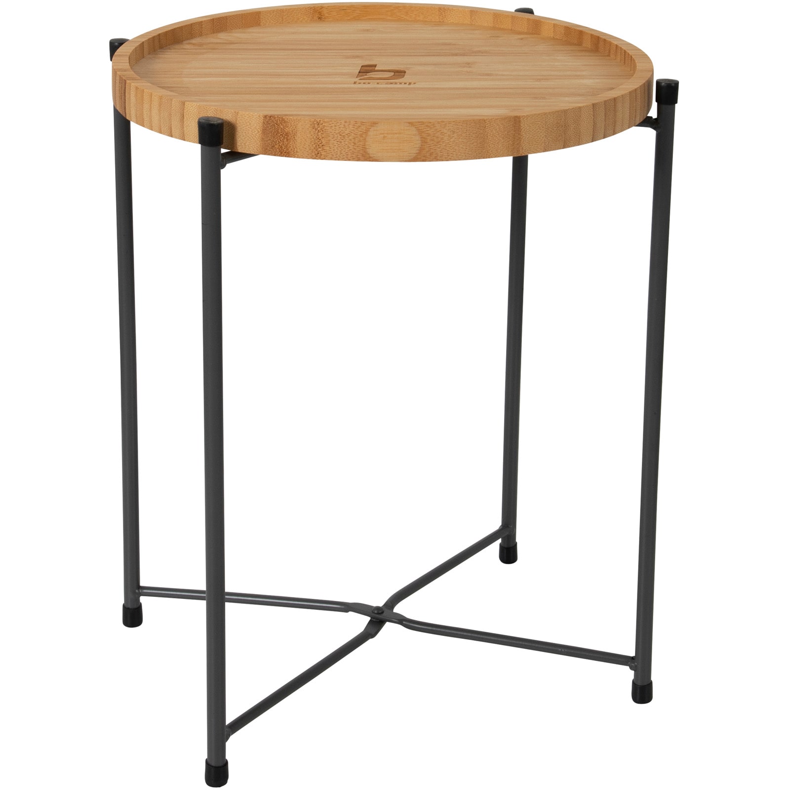 BO-CAMP Campingtisch Beistelltisch Carnaby M Tablett BBQ Klapptisch Bambus Holz 