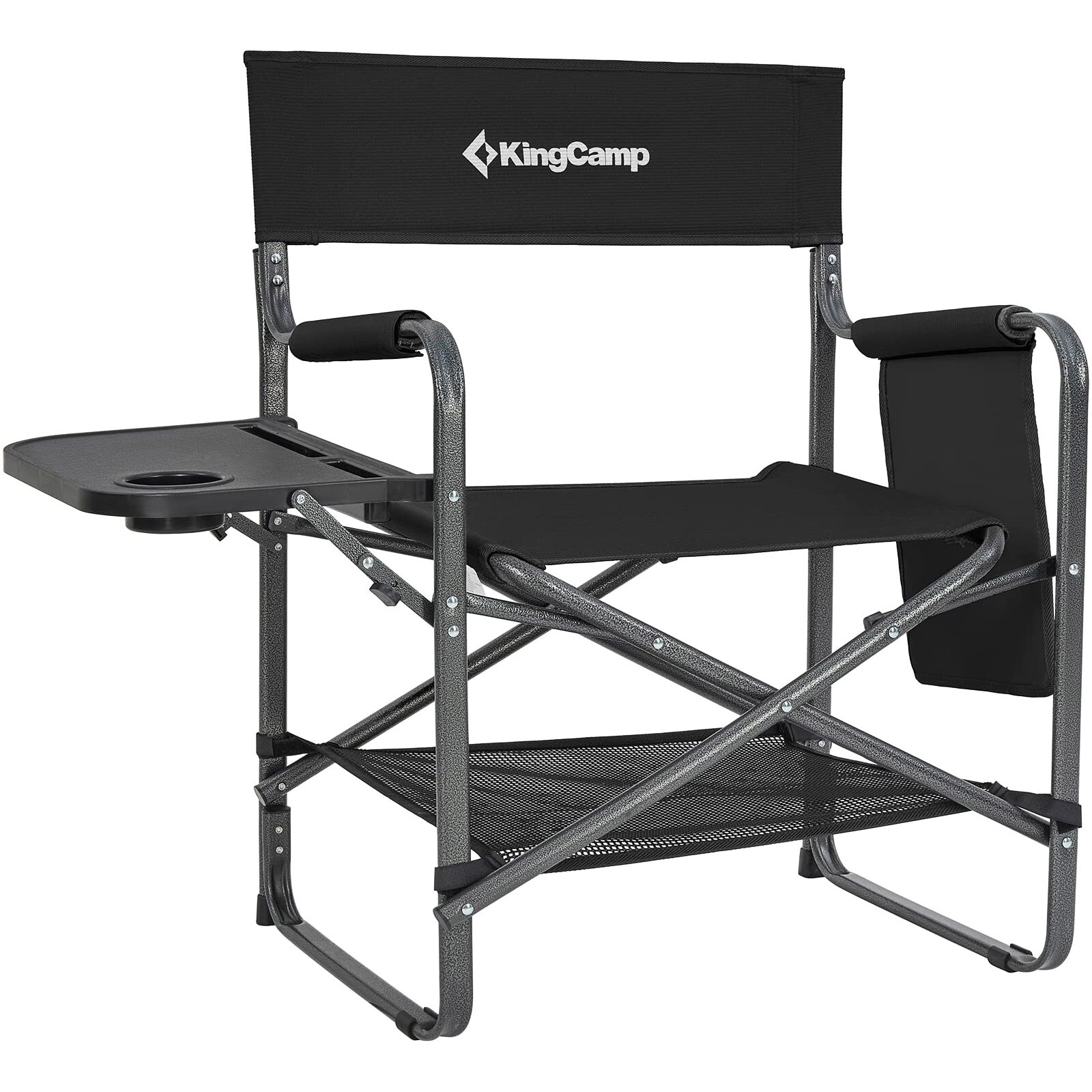 KINGCAMP Regie Stuhl Director Multi Camping Faltstuhl Klappstuhl Armlehne Tisch 