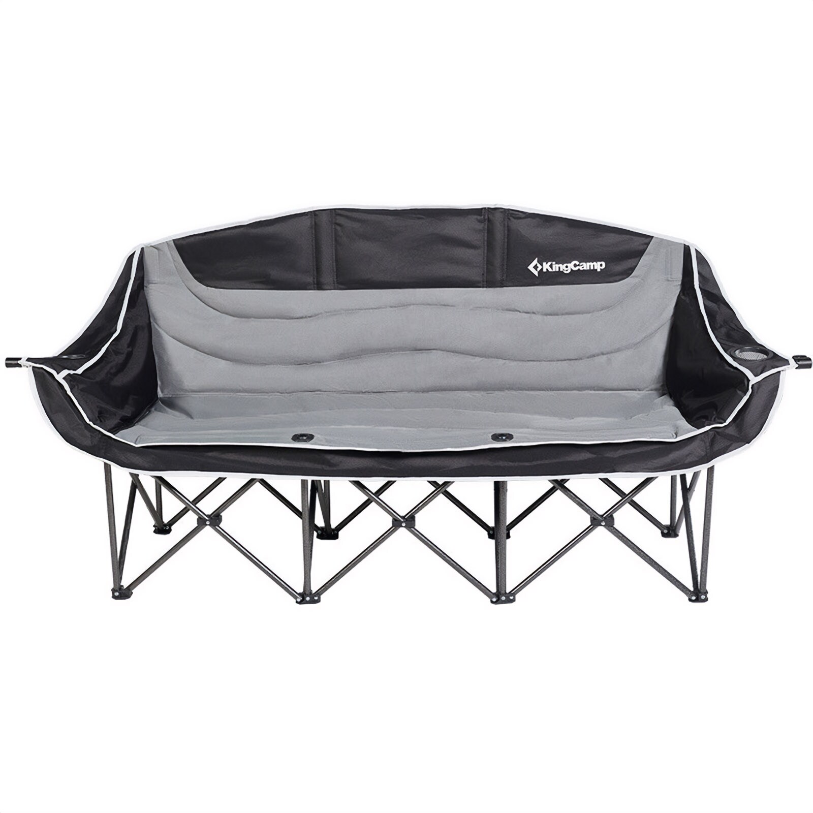 KINGCAMP Camping Sofa Triple Deluxe Lounge 3 Personen Klappstuhl Couch 270 kg 