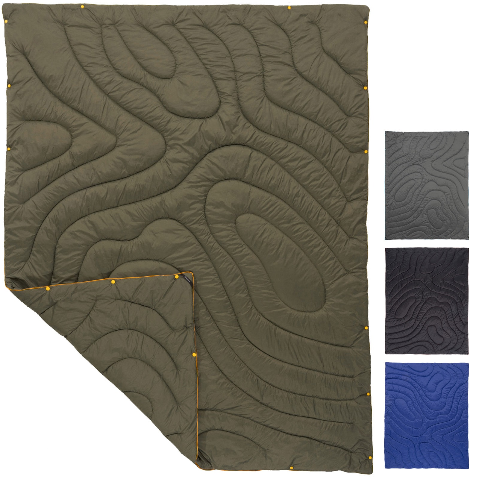 KINGCAMP Camping Decke Contour Picknick Strand Matte Park Decke Leicht Reise Farbe: Dark Blue 