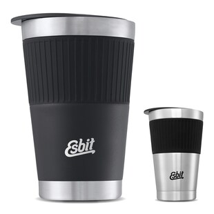ESBIT Thermobecher Isolierbecher Sculptor Kaffee Auto Becher Kaffeetasse 550 ml Farbe: Edelstahl 