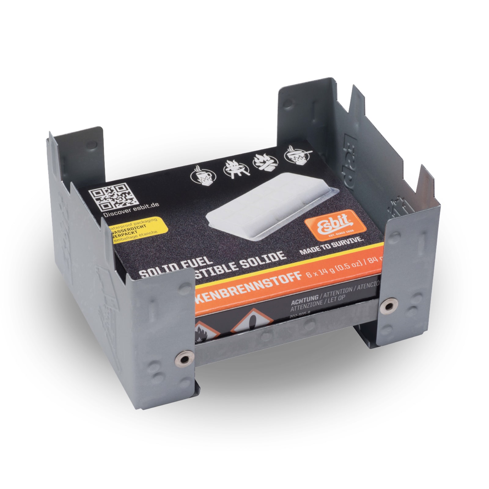 ESBIT Trockenbrennstoff Taschenkocher Outdoor Camping Kocher Klein Leicht 6x14g 